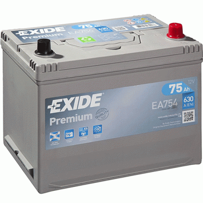 აკუმულატორი Exide PR EA754 75 ა*ს JIS R+