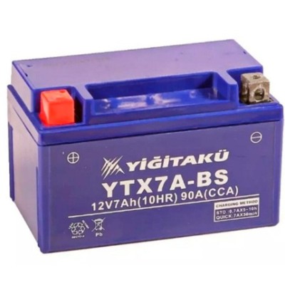 აკუმულატორი Yigit YTX7A-BS(MF) 7 ა*ს L+