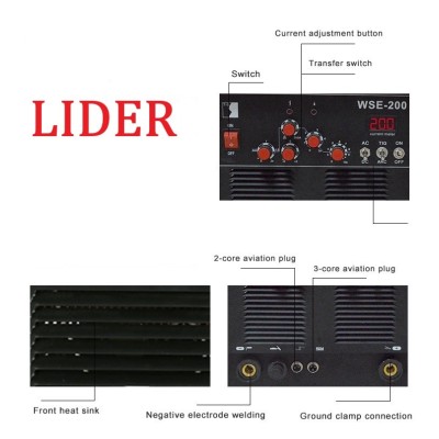 შედუღების აპარატი (სვარკა) LIDER   LD-WSE200 (200 A)