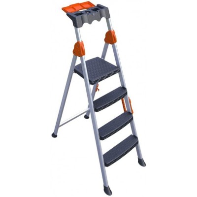 ალუმინის კიბე MENSA PLUS 3+1 METAL STEP LADDER (8682930740342)