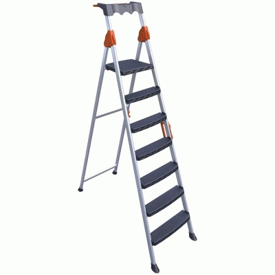 კიბე MENSA PLUS 6PLUS1 METAL STEP LADDER