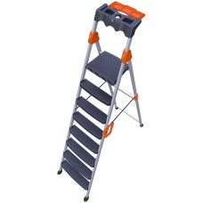 კიბე MENSA PLUS 7+1 METAL STEP LADDER (8682930740380)