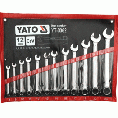 ქანჩის გასაღების ნაკრები YATO YT03621 (12 PCS)