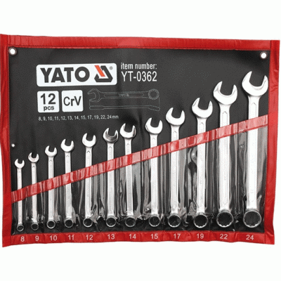 ქანჩის გასაღების ნაკრები YATO YT0362 (12 PCS)