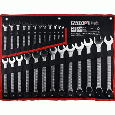 ქანჩის გასაღების ნაკრები YATO YT0365 (25 PCS)