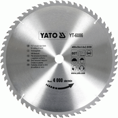 ხის საჭრელი დისკი YATO YT-6086