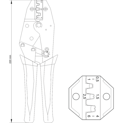 მავთულის მკვნეტარა YATO YT2300 (230 MM)