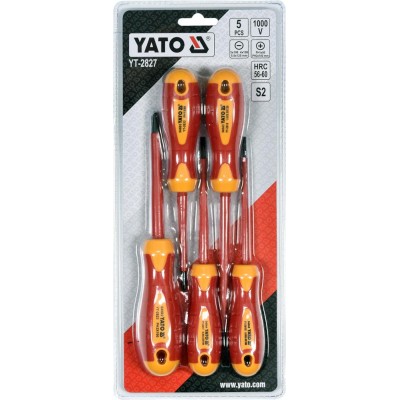 იზოლირებული ხრახნიანი SET 5PCS YATO ხელის ხელსაწყო TOT YT-2827