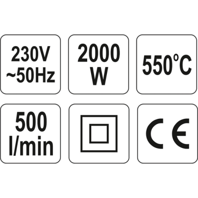 ტექნიკური ფენი YATO YT82291 (2000 W)