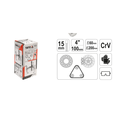 სიომნიკი YATO YT-2512 • სამბოლიანი • 100 მმ ზომით სიომნიკი YATO YT-2512 • სამბოლიანი • 100 მმ ზომით