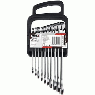 ქანჩის გასაღების ნაკრები YATO YT03615 (10 PCS) ქანჩის გასაღების ნაკრები YATO YT03615 (10 PCS)