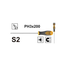 სახრახნისი ჯვარედინი 3x200მმ (HS68PH3200)