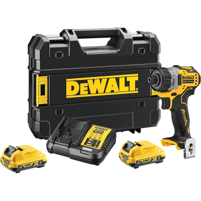 Dewalt - DCD703L2T-QW ელ.სახრახნისი მრავალფუნქციური 12V;2 x 3Ah