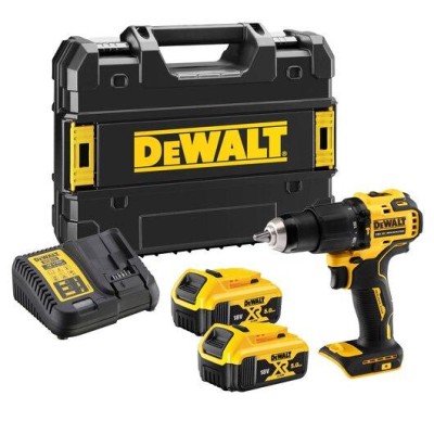 Dewalt ბატარეის დარტყმის საბურღი/ხრახნიანი 18V XR, 2x5Ah, DCD709P2T-QW