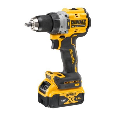 DEWALT- XR 18V ​​ხრახნდამჭერი კომპაქტური 2-სიჩქარიანი დარტყმითი ხრახნიანი 2 5 AH აკუმულატორით, დამტენით და ქეისით