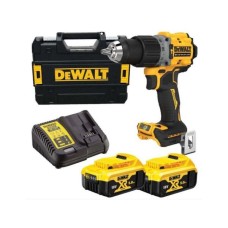 DEWALT- XR 18V ​​ხრახნდამჭერი კომპაქტური 2-სიჩქარიანი დარტყმითი ხრახნიანი 2 5 AH აკუმულატორით, დამტენით და ქეისით