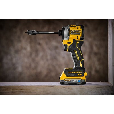 DeWalt DCF850E2T-QW დარტყმის ხრახნდამჭერი 2 Powerstack ბატარეები