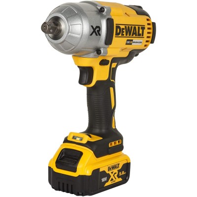 DEWALT DCF899P2-QW 18V,13მმ XR Li-ion უსადენო მაღალი ბრუნვის დარტყმის და 2x5.0Ah ბატარეებით მოყვება