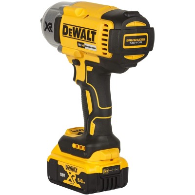 DEWALT DCF899P2-QW 18V,13მმ XR Li-ion უსადენო მაღალი ბრუნვის დარტყმის და 2x5.0Ah ბატარეებით მოყვება