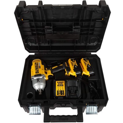 DEWALT DCF899P2-QW 18V,13მმ XR Li-ion უსადენო მაღალი ბრუნვის დარტყმის და 2x5.0Ah ბატარეებით მოყვება