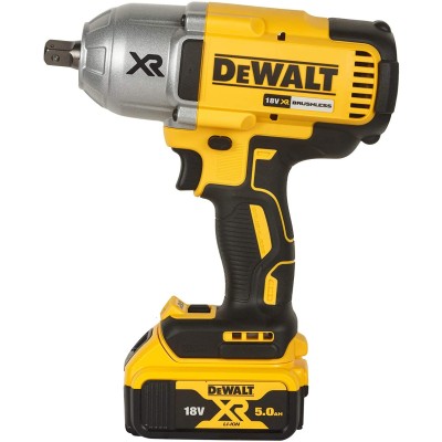 DEWALT DCF899P2-QW 18V,13მმ XR Li-ion უსადენო მაღალი ბრუნვის დარტყმის და 2x5.0Ah ბატარეებით მოყვება