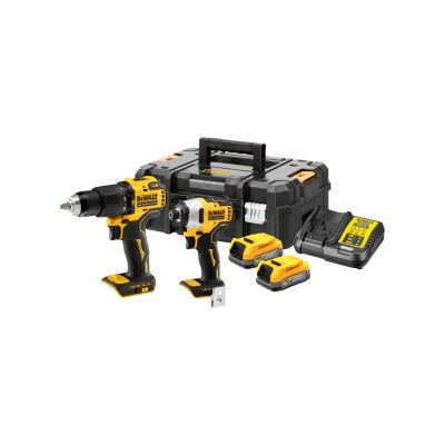 DEWALT DCK2062E2T-QW 18V XR ხრახნდამჭერის  ნაკრები: DCD709 + DCD809 - 2X POWERSTACK IN TSTAK