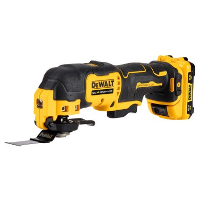 DEWALT DCS353D2-QW - 12V ჯაგრისების ძრავის მრავალფუნქციური ხელსაწყო - 2 XR ლითიუმის 2AH ბატარეით და დამტენით