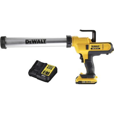 Dewalt DCE580D1-QW დასაკეცი იარაღი 18 V / 2 Ah 34 W სილიკონის პისტოლეტი (აკუმულატორული)300-600ml