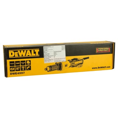 DEWALT DWE4997-QS 1300W 6მმ ცვლადი სიჩქარის ჯაგრისების გარეშე საფქვავი