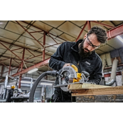 DEWALT ელექტრო მგვალი ცირკული ხერხი 1600ვტ დისკის ზომა 190მმX30მმ ქეისში-DWE576K-QS