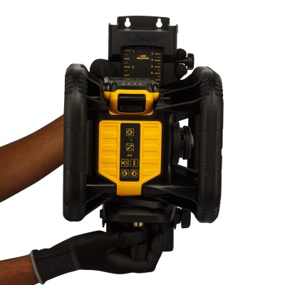 DEWALT DCE074D1R-QW თვითნიველირებადი მბრუნავი ლაზერი წითელი სხივით (7 ცალი ნაკრები)