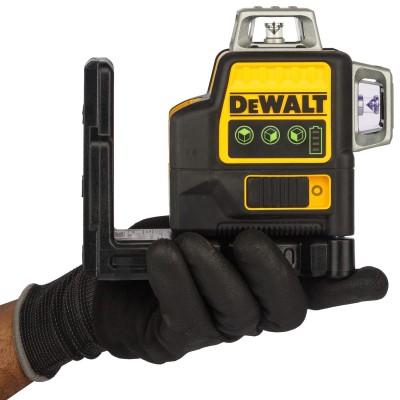  DEWALT DCE089D1G-QW თვითნიველირებადი x3 360° 1080° ჯვარედინი ხაზის ლაზერი 10,8 ვ (მწვანე)