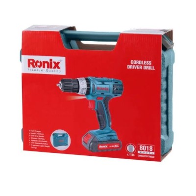 უსადენო დარტყმითი ბურღი-სახრახნისი Ronix-8018 18V, 30N.M