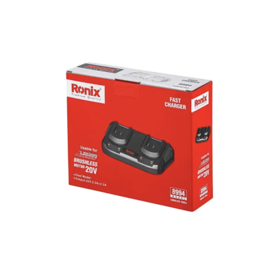 სწრაფი დამტენი Ronix-8994, 22V, 2.2Ax2