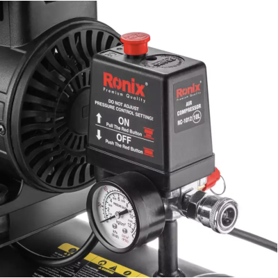 ჰაერის ჩუმი კომპრესორი Ronix RC-1012, 10ლ, 1280w