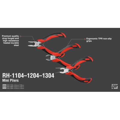 მინი კომბინირებული ბრტყელტუჩა Ronix RH-1104, 115mm