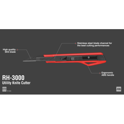 საკანცელარიო დანა Ronix RH-3000, 9მმ