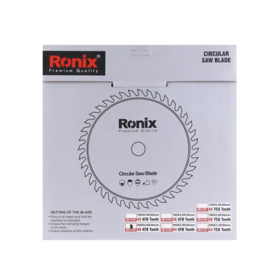 ცირკულარული ხერხის დისკი ATB 48T Ronix RH-5105, 200მმ