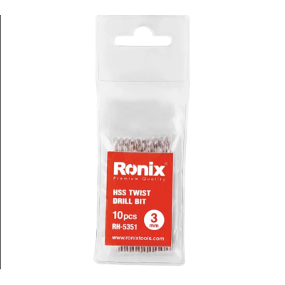 HSS მეტალის ბურღი Ronix RH-5351, 3 მმ