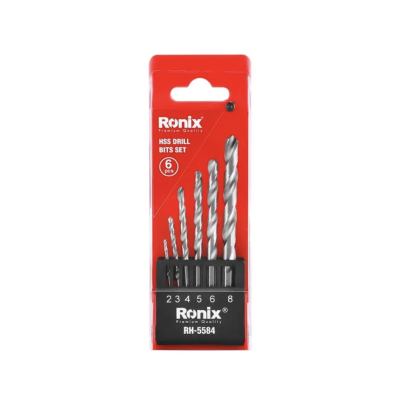 მეტალის ბურღების ნაკრები Ronix RH-5584 6ც