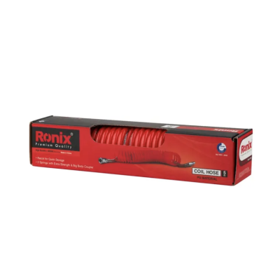 მაღალი წნევის დახვეული შლანგი Ronix RH-6115, 15m