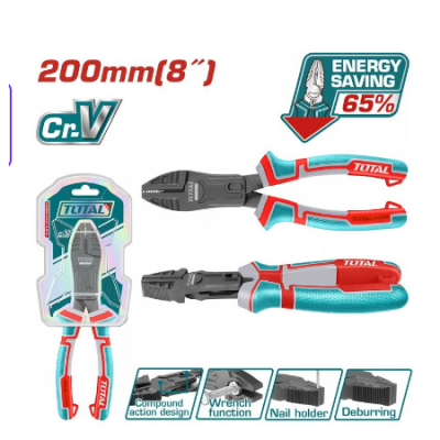 ბრტყელტუჩა 200მმ, გაძლიერებულ. 65% TOTAL THTC510806 ბრტყელტუჩა 200მმ, გაძლიერებულ. 65% TOTAL THTC510806