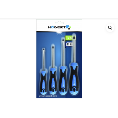 HT1S094 სახრახნისების ნაკრები 4 ცალი, S2 მეტალი 4-piece screwdriver set, S2 steel