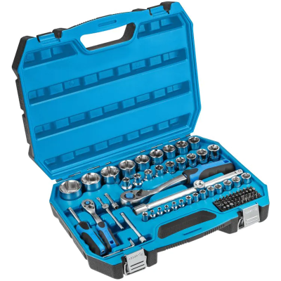 HT1R424 იარაღების ნაკრები 89 ცალი ორ ფერში Tool set 89 pcs, two-color suitcase HÖGERT