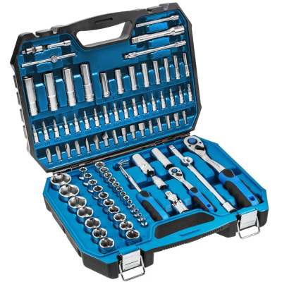 HT1R426 იარაღების ნაკრები 95 ცალი Tool set 95 pcs, two-color suitcase