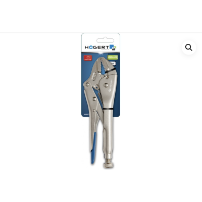 HT1P382 ბრტყელტუჩა ჩამკეტი, სწორი კბილებით Locking pliers with straight jaws