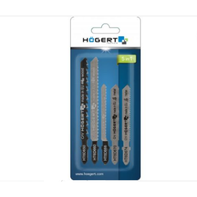 HT6D690 ბეწვახერხის პირები ხეზე 5 ცალი blades set, "5 in 1" mix, 5- piece blister (20/200)