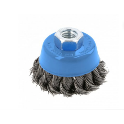 HT7D734 სახეხი დისკი 65 მმ მეტალის წნული 0.5 მმ Disc brush 65 mm, M14, steel wire 0.5 mm