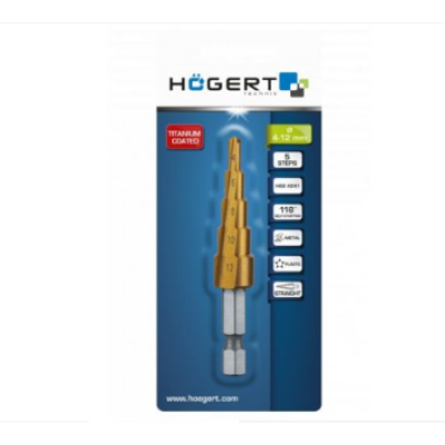 HT6D321 ბიჯობრივი სახვრეტი 4-12 მმ Step drill 4-12 mm HÖGERT