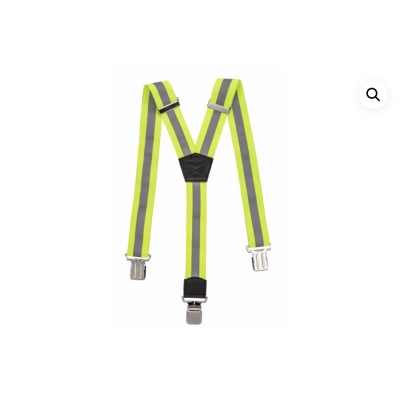 HT5K440 შარვლის დამჭერი reflective suspenders, yellow, one size (120cm length, 4cm wide)